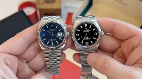 rolex explorer 36 vs datejust.